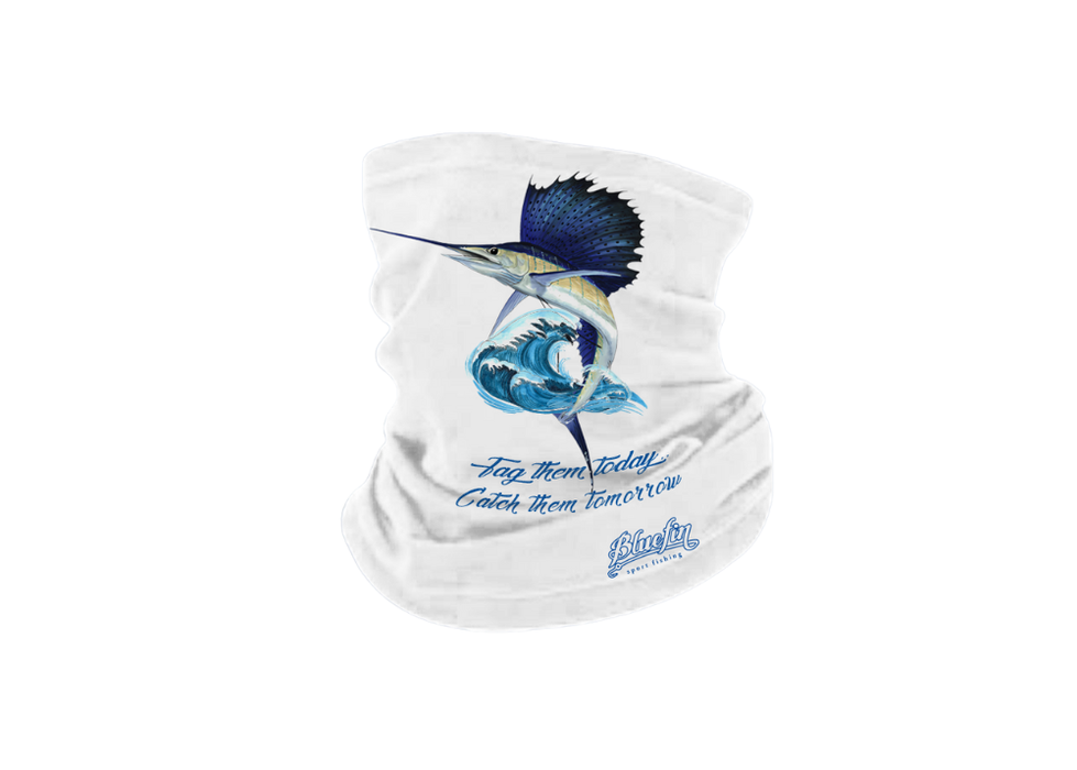 BLUEFIN SAILFISH TAG & RELEASE UV NECK GAITER