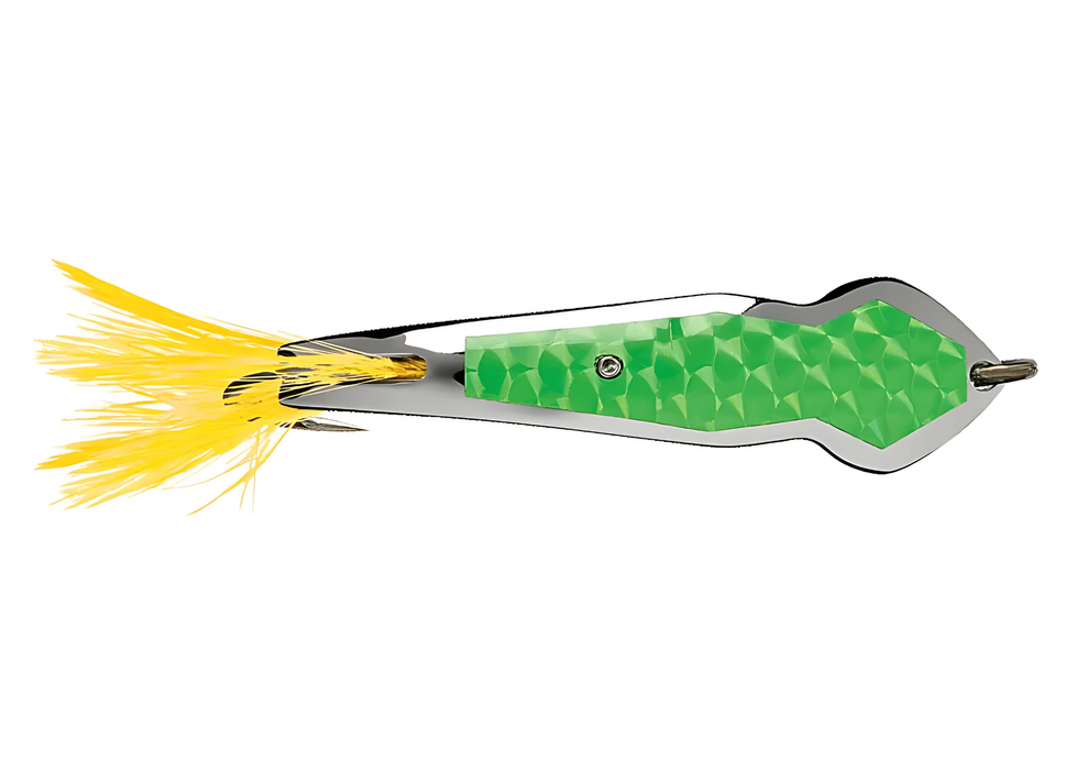 LUHR-JENSEN PET SPOON 18 YELLOW FEATHER