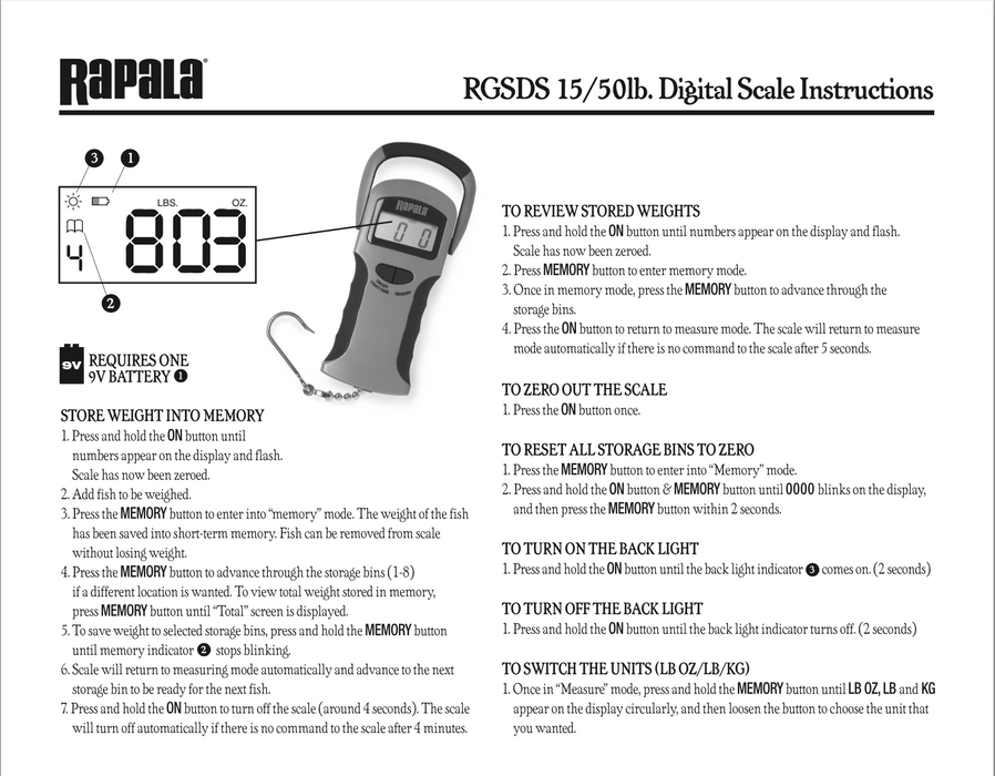 25 KG PROGUIDE DIGITAL SCALE - Eprofishing