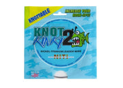 AQUATEKO KNOT 2 KINKY NICKEL - TITANIUM LEADER WIRE 65 lb - 4.60 m leader wire - Eprofishing Egypt