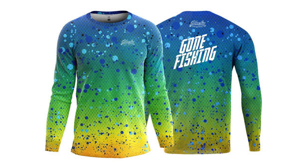 BLUEFIN GONE FISHING UV LONG SLEEVE SHIRT S Apparel - Eprofishing Egypt