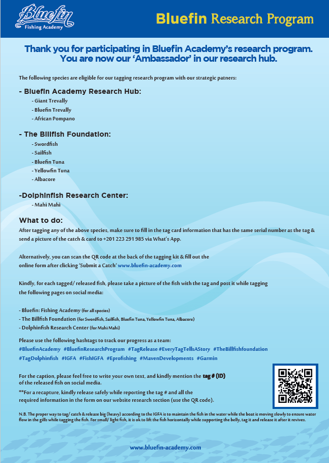 BLUEFIN SPORT FISHING TAGGING KIT - LARGE NEEDLE Tagging Kits - Eprofishing Egypt