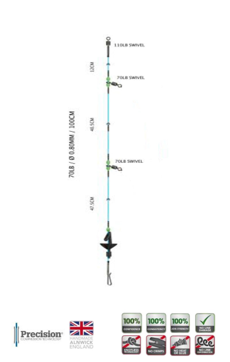 LYNX DE - TACH BOMBER RIG BODY 70lb - 100 cm Rigs - Eprofishing Egypt