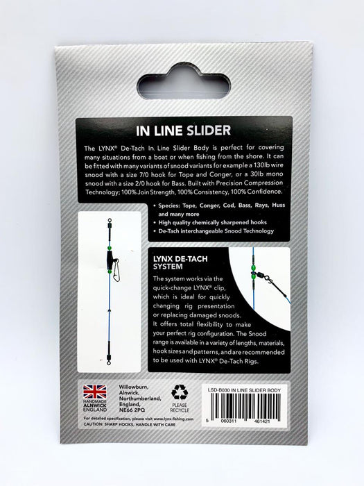LYNX DE - TACH INLINE SLIDER RIG BODY 70lb - 100 cm Rigs - Eprofishing Egypt