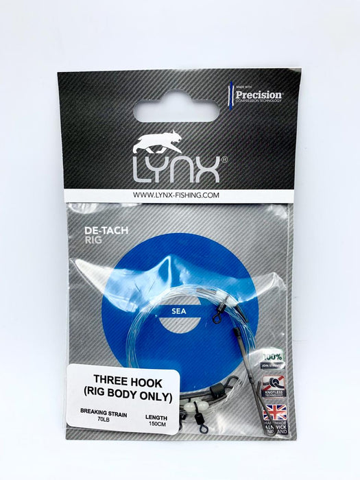 LYNX DE - TACH THREE HOOK RIG BODY 70 lb - 150 cm Rigs - Eprofishing Egypt