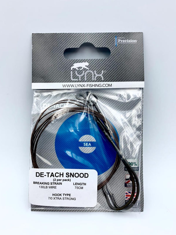 LYNX DE - TACH WIRE SNOOD 6/0 - 100lb - 75cm - 2 pcs Rigs - Eprofishing Egypt
