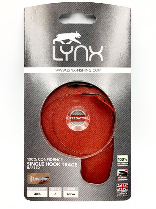 LYNX SINGLE HOOK TRACE 1 - 40lb - 40cm Rigs - Eprofishing Egypt