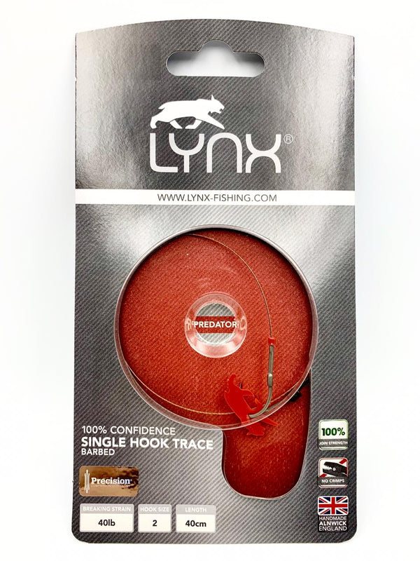LYNX SINGLE HOOK TRACE 1 - 40lb - 40cm Rigs - Eprofishing Egypt