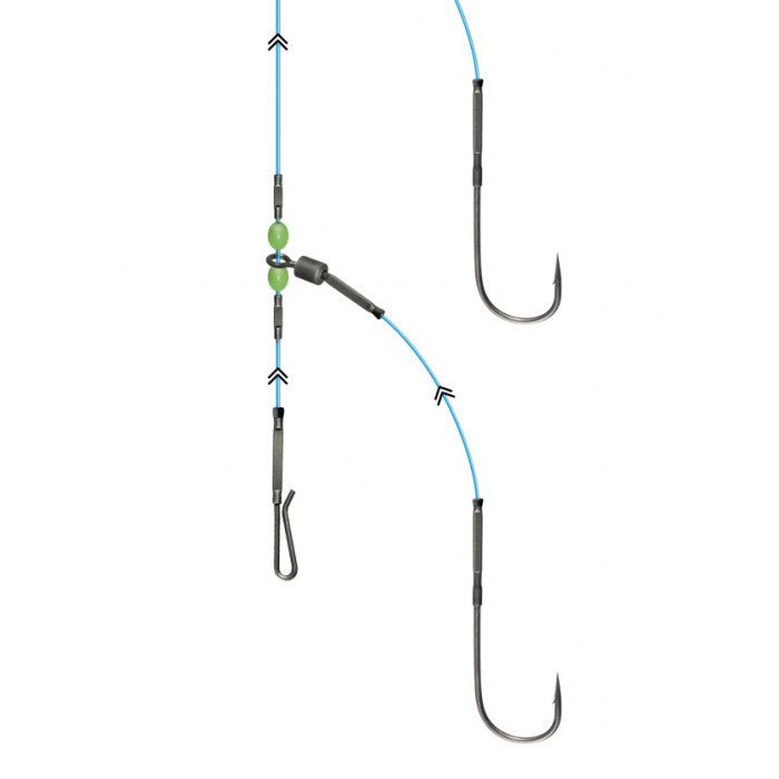 LYNX THREE HOOK FLAPPER RIG 1/0 - 70lb/30lb - 150cm/40cm/40cm/40cm Rigs - Eprofishing Egypt