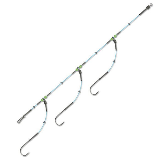 LYNX THREE HOOK FLAPPER RIG 1/0 - 70lb/30lb - 150cm/40cm/40cm/40cm Rigs - Eprofishing Egypt