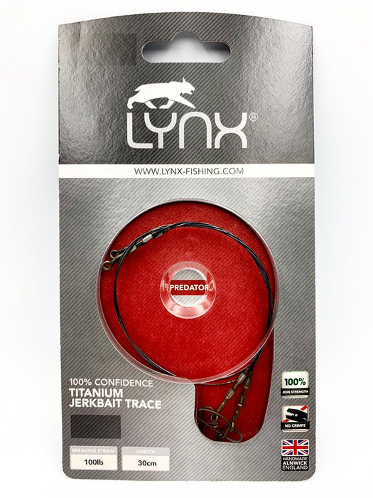 LYNX TITANIUM JERKBAIT TRACE 100lb - 30cm - 2 pcs Leader wire - Eprofishing Egypt