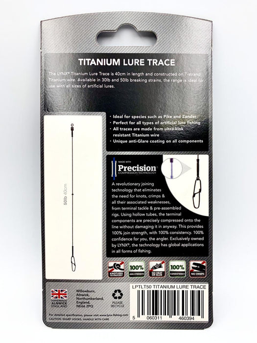 LYNX TITANIUM LURE TRACE 30 lb - 40 cm - 2 pcs - Eprofishing Egypt