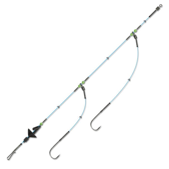 co fishing multiple hooks one line Lynx Two Hook Bomber Rig Rigging Multiple Flies for Shiver Minnow Spool:2500 YDS