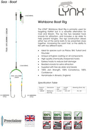LYNX WISHBONE BOAT RIG 2/0 - 70lb/30lb - 100cm/60cm Rigs - Eprofishing Egypt