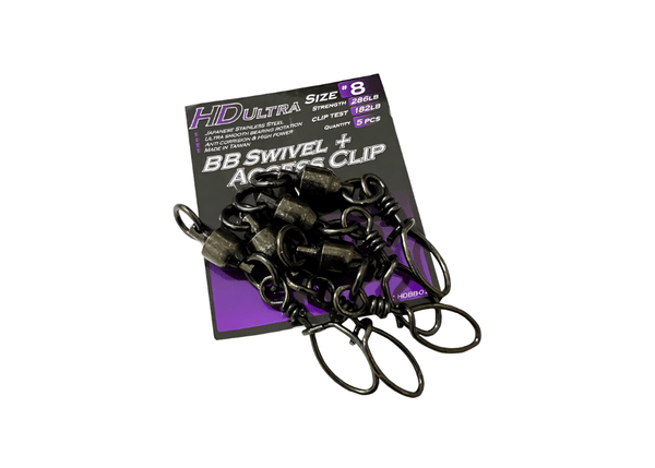 OCEANS LEGACY HDULTRA BALL BEARING SWIVEL + ACCESS CLIP 8 - 5 pc Terminal Tackle - Eprofishing Egypt