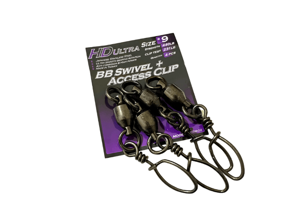 OCEANS LEGACY HDULTRA BALL BEARING SWIVEL + ACCESS CLIP 9 - 4 pc Terminal Tackle - Eprofishing Egypt