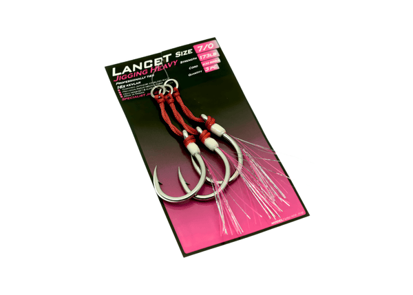 OCEANS LEGACY LANCET HEAVY JIGGING ASSIST KEVLAR 7/0 - 3pc Hook - Eprofishing Egypt
