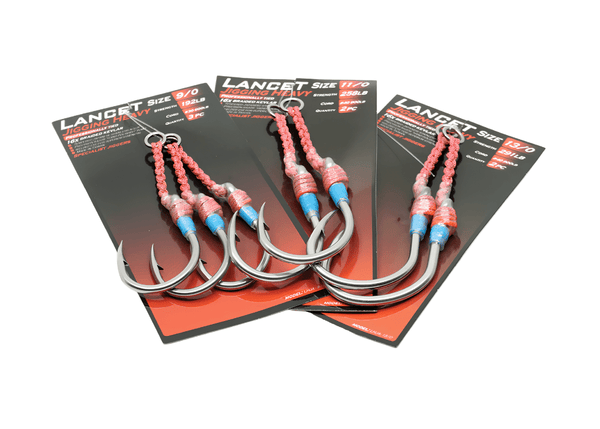 OCEANS LEGACY LANCET JIGGING HEAVY ASSIST BRAIDED KEVLAR 7/0 - 3pc Hook - Eprofishing Egypt