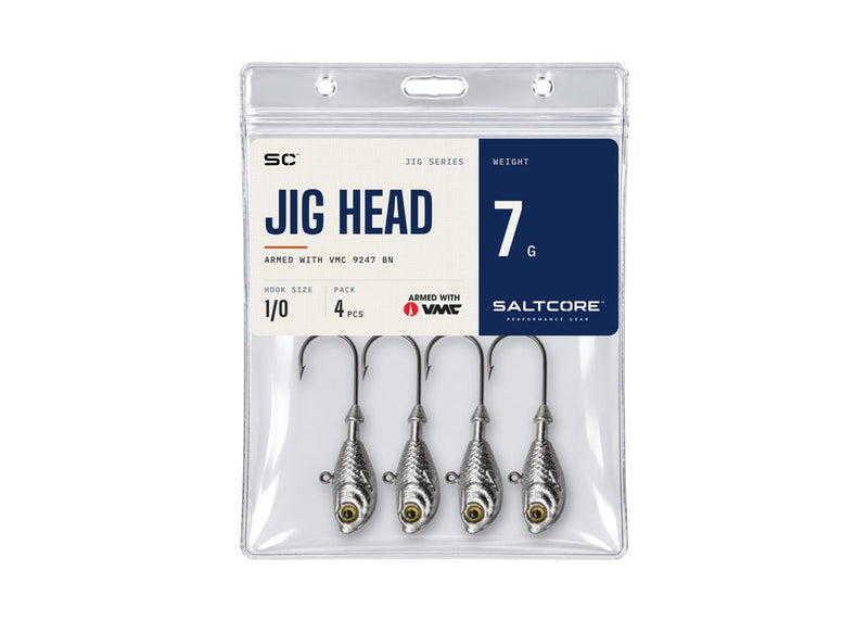 Saltcore Baitfish Jig Head 7g - 4pc Hook - Eprofishing Egypt
