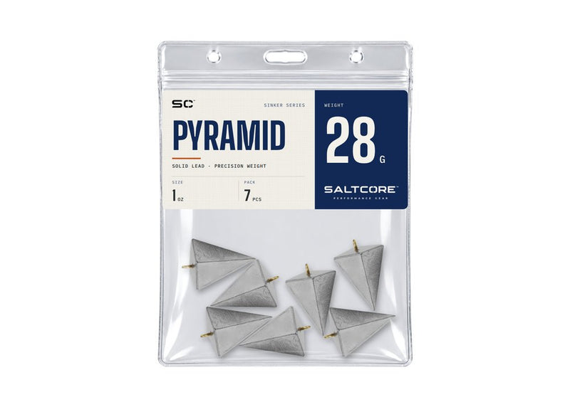 Saltcore Pyramid Sinker 28g - 7pc Terminal Tackle - Eprofishing Egypt