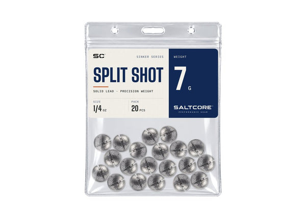 Saltcore Split Shot Sinker 7g - 20pc Terminal Tackle - Eprofishing Egypt