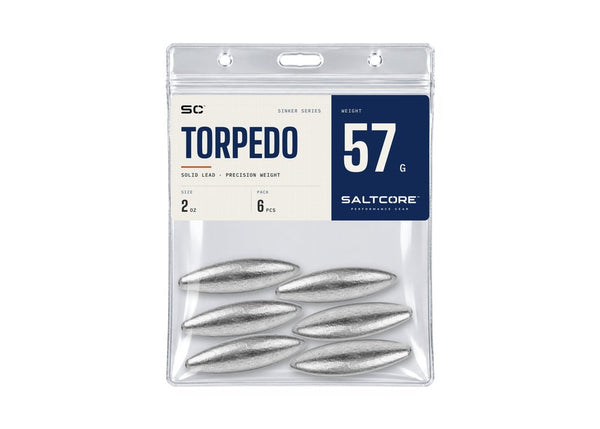 Saltcore Torpedo Sinker 57g - 6pc Terminal Tackle - Eprofishing Egypt