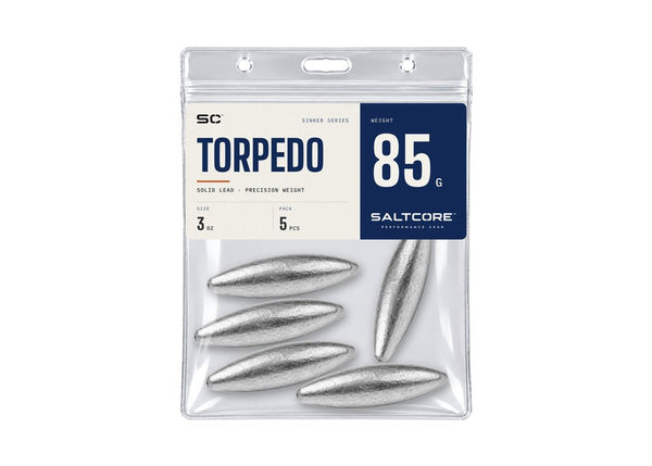 Saltcore Torpedo Sinker 85g - 5pc Terminal Tackle - Eprofishing Egypt