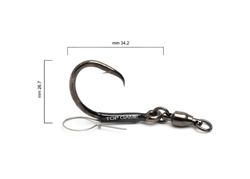 Top Game Superstar H Swivel Small x2 Hook - Eprofishing Egypt