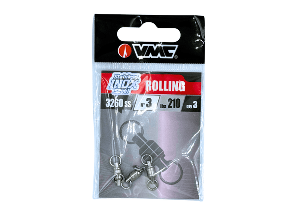 VMC 3260 - BALL BEARING SWIVEL WITH 2 WELDED RINGS 3 - 3 pcs Terminal Tackle - Eprofishing Egypt