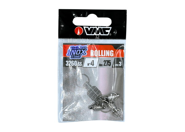 VMC 3260 - BALL BEARING SWIVEL WITH 2 WELDED RINGS 4 - 3 pcs Terminal Tackle - Eprofishing Egypt