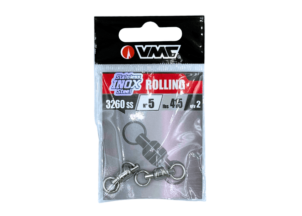 VMC 3260 - BALL BEARING SWIVEL WITH 2 WELDED RINGS 5 - 2 pcs Terminal Tackle - Eprofishing Egypt
