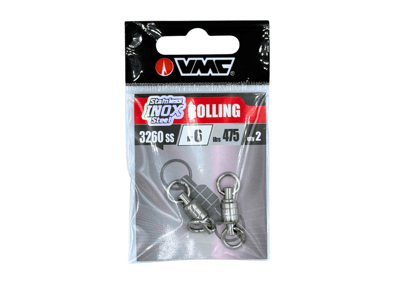 VMC 3260 - BALL BEARING SWIVEL WITH 2 WELDED RINGS 6 - 2 pcs Terminal Tackle - Eprofishing Egypt
