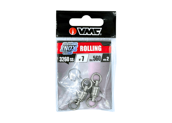 VMC 3260 - BALL BEARING SWIVEL WITH 2 WELDED RINGS 7 - 2 pcs Terminal Tackle - Eprofishing Egypt