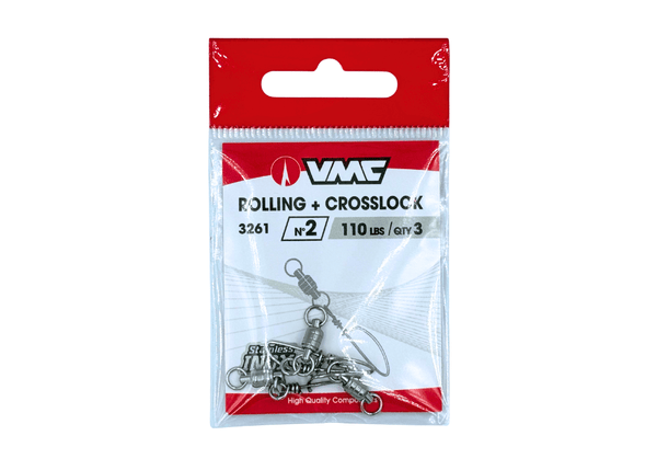 VMC 3261 - STAINLESS ROLLING SWIVEL WITH SNAP 2 - 3 pcs Terminal Tackle - Eprofishing Egypt