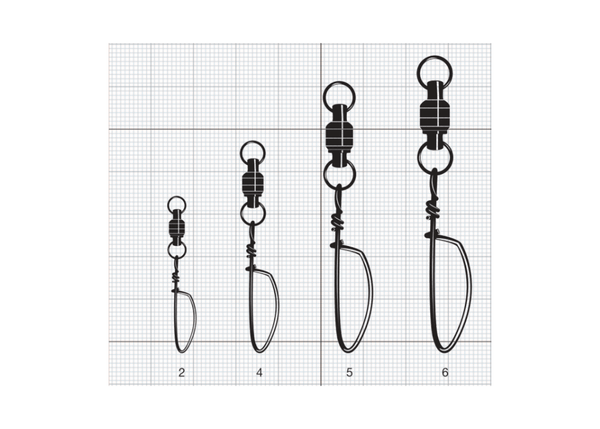 VMC 3261 - STAINLESS ROLLING SWIVEL WITH SNAP 2 - 3 pcs Terminal Tackle - Eprofishing Egypt