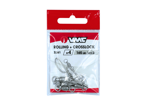 VMC 3261 - STAINLESS ROLLING SWIVEL WITH SNAP 4 - 3 pcs Terminal Tackle - Eprofishing Egypt