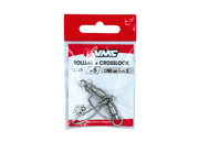VMC 3261 - STAINLESS ROLLING SWIVEL WITH SNAP 5 - 2 pcs Terminal Tackle - Eprofishing Egypt
