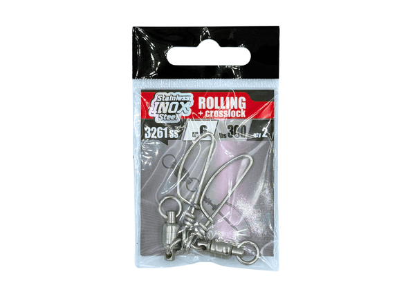 VMC 3261 - STAINLESS ROLLING SWIVEL WITH SNAP 6 - 2 pcs Terminal Tackle - Eprofishing Egypt