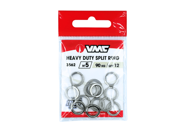 VMC 3562 - HEAVY DUTY BENT SPLIT RING 5 - 12 pcs Terminal Tackle - Eprofishing Egypt
