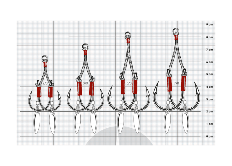 VMC 7264AB - SLOW BLADE ASSIST 3/0 - 2 Hook - Eprofishing Egypt