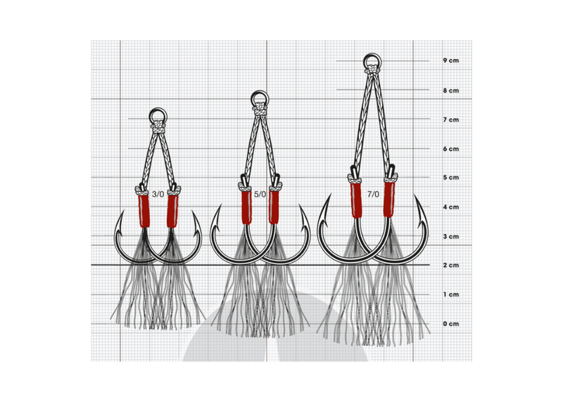 VMC 7264AH - JIGGING ASSIST HOOK 3/0 - 3 pcs Hook - Eprofishing Egypt